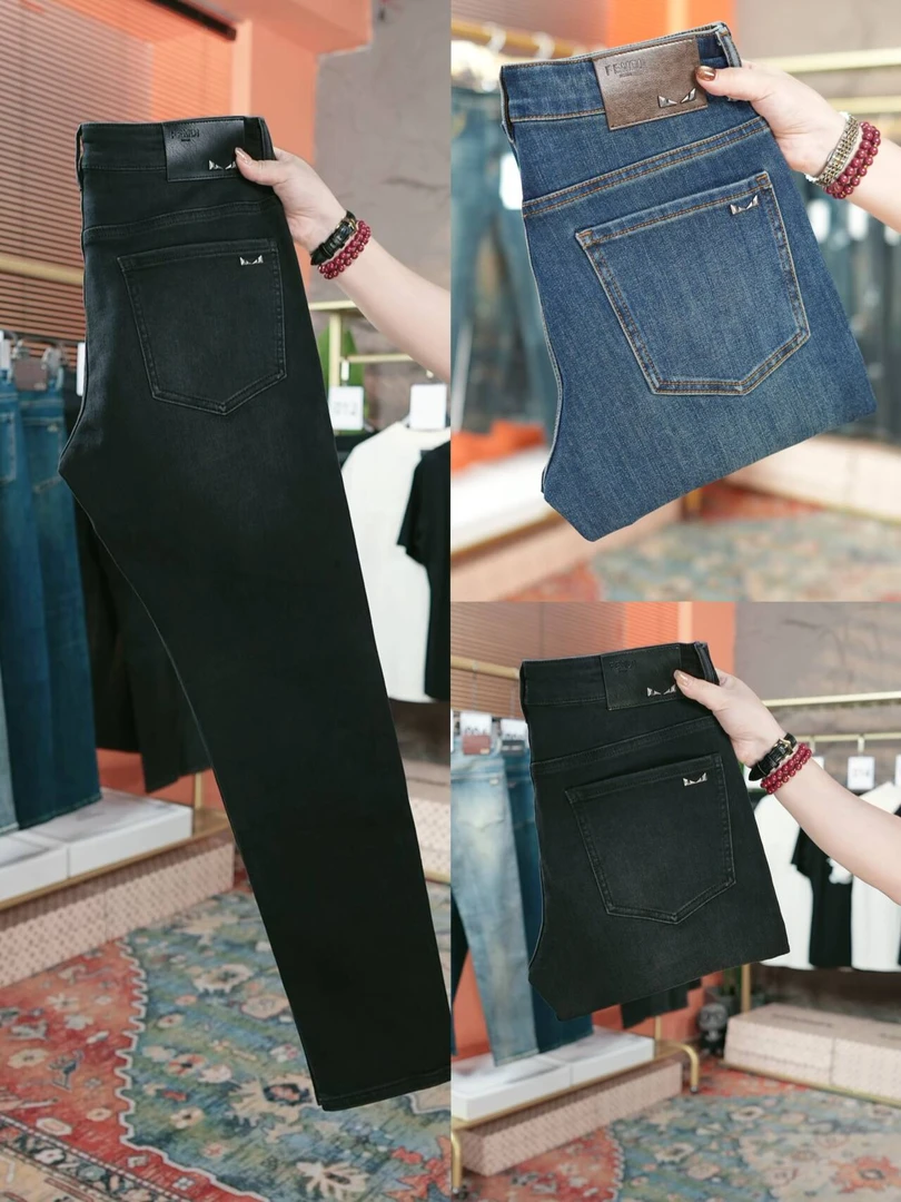 秋季双色猫眼休闲修身男士弹力直筒小直筒裤子牛仔裤男款秋冬款