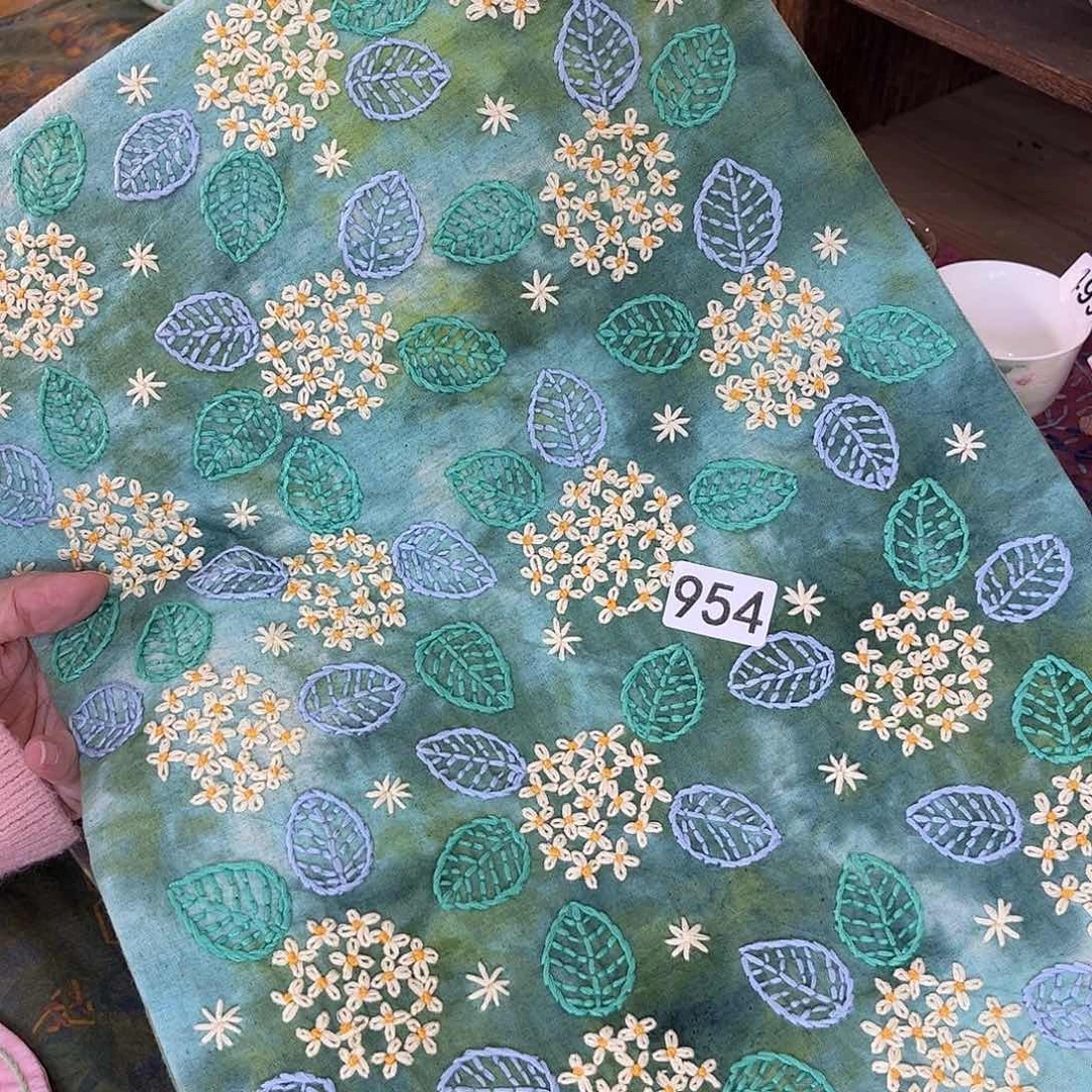 规格30.40刺子绣茶席