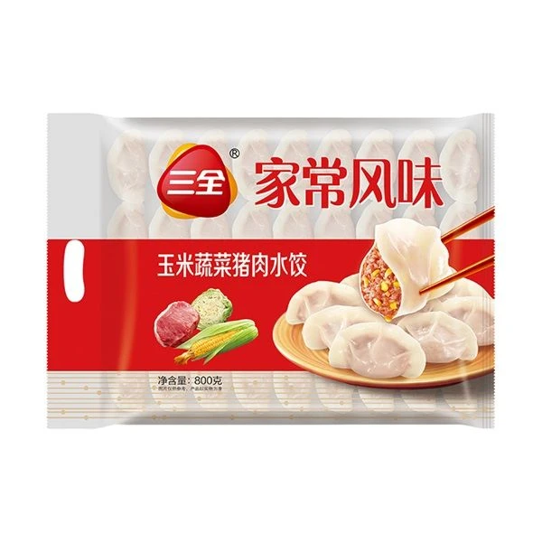 三全玉米蔬菜猪肉水饺800g/袋