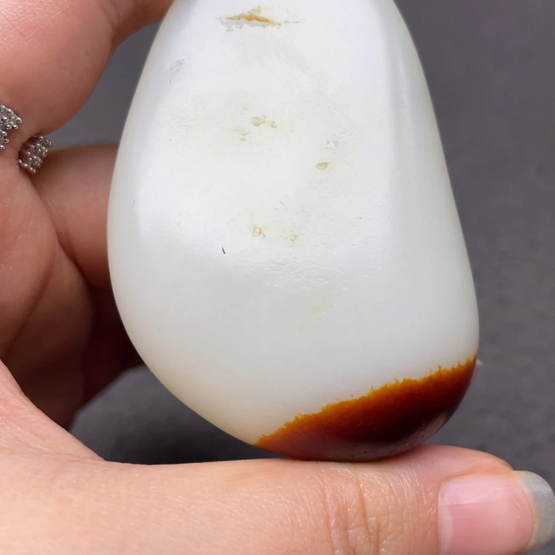 和田玉未镶嵌项链牛