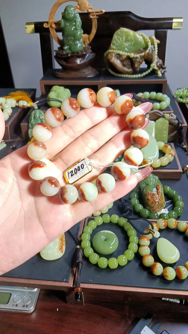 河磨玉精品手链，