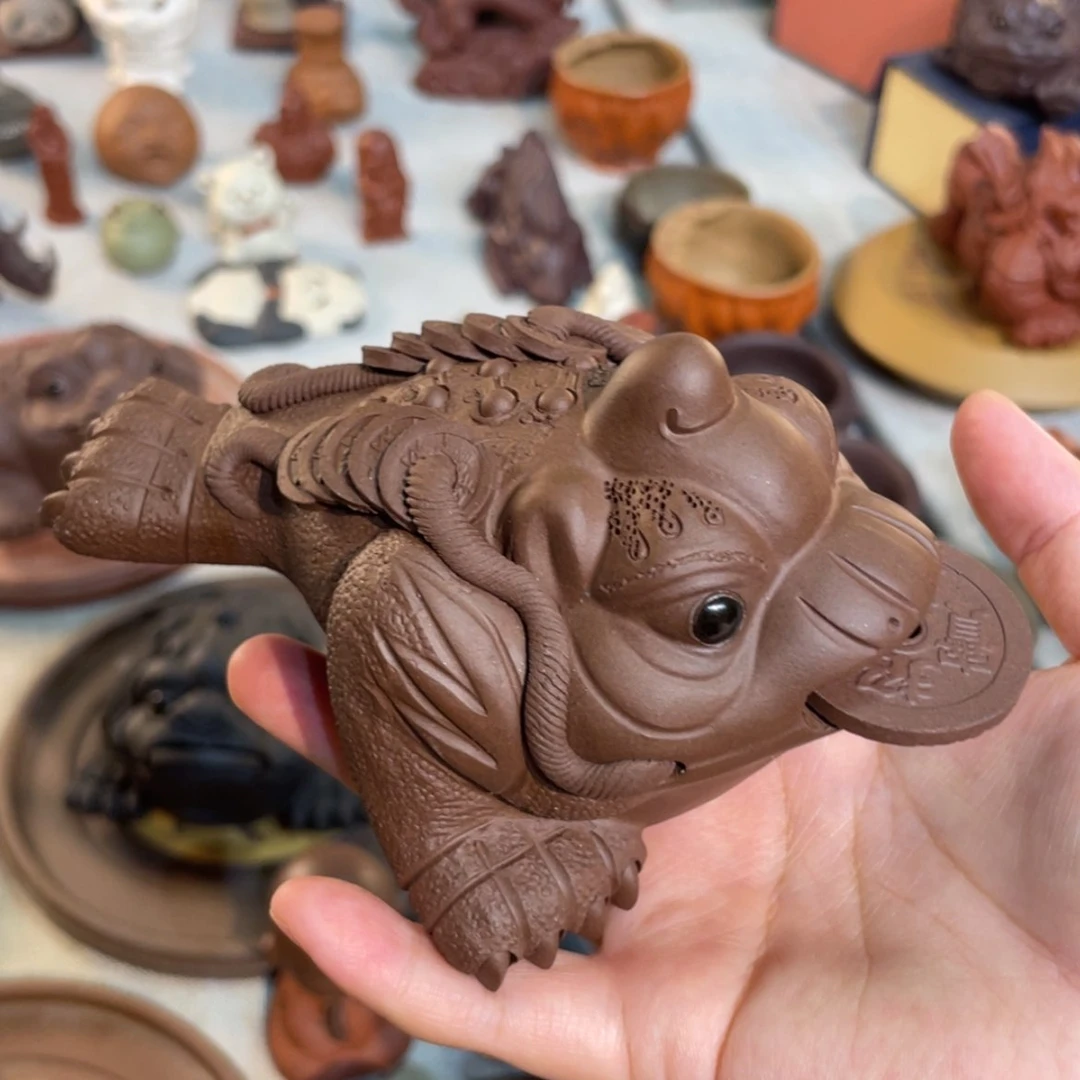 【闪购商品】紫砂茶宠紫泥金蟾13