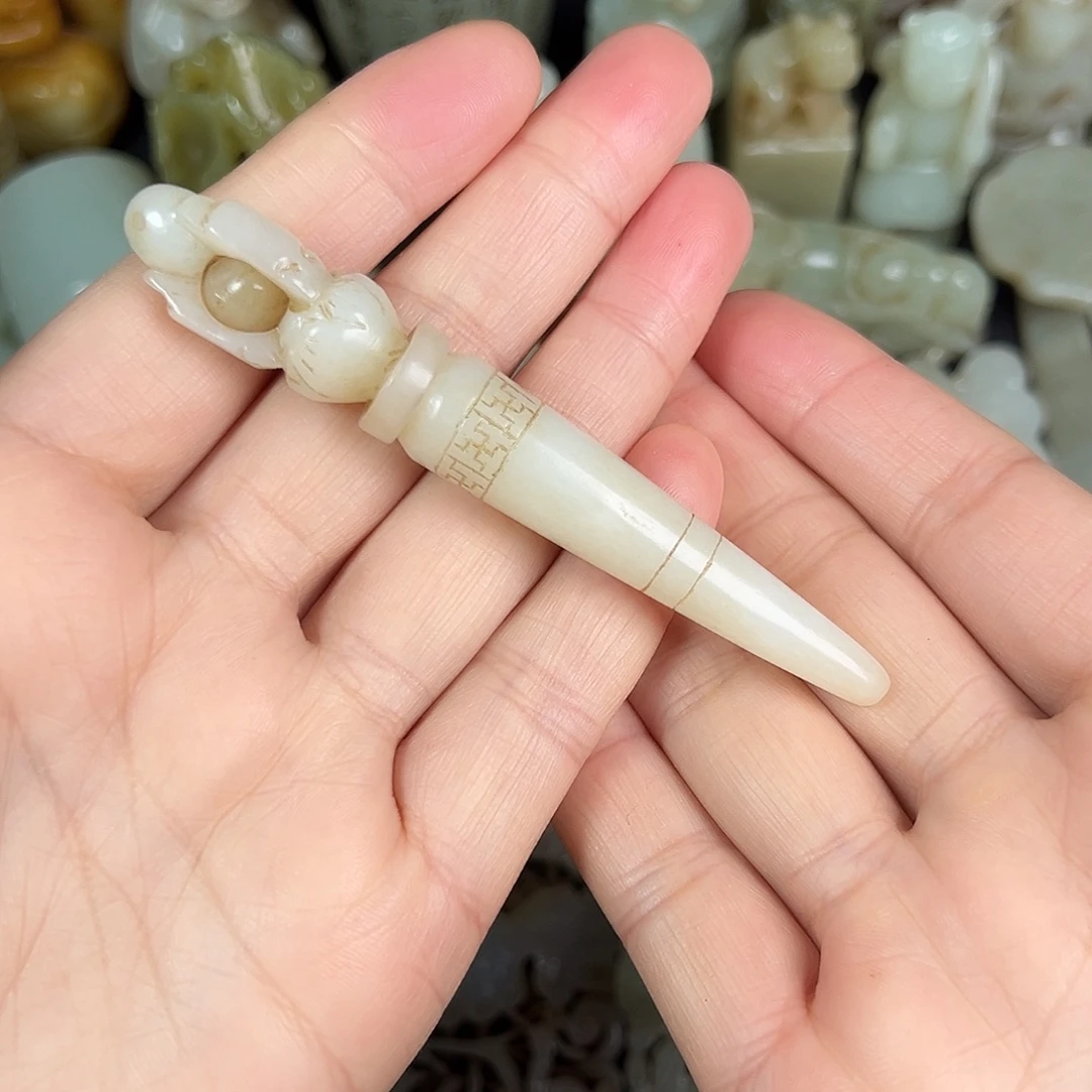 和田玉未镶嵌吊坠(不含链)