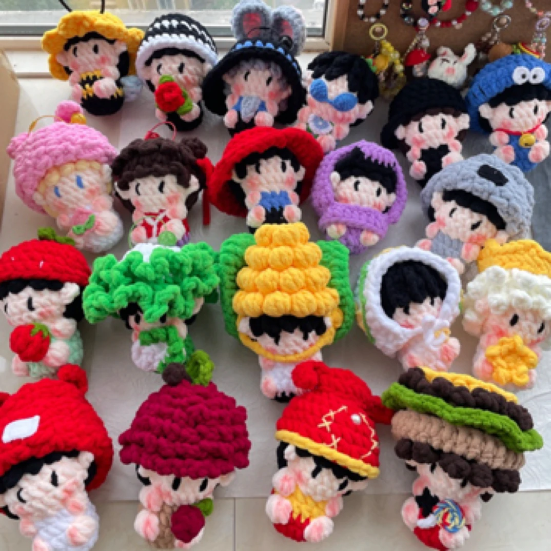 十个勤天钩钩织成品大软糖冰条线plus版大鼻噶