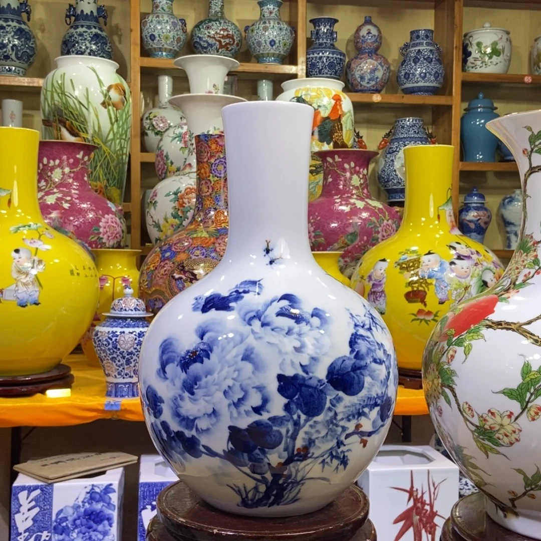 瓶景德镇陶瓷花瓶摆件