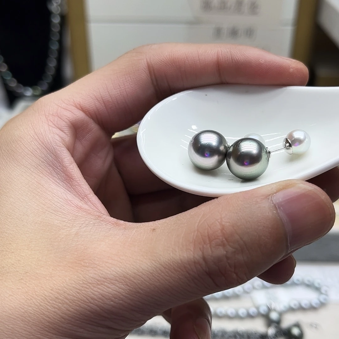 海水珍珠耳饰未镶嵌