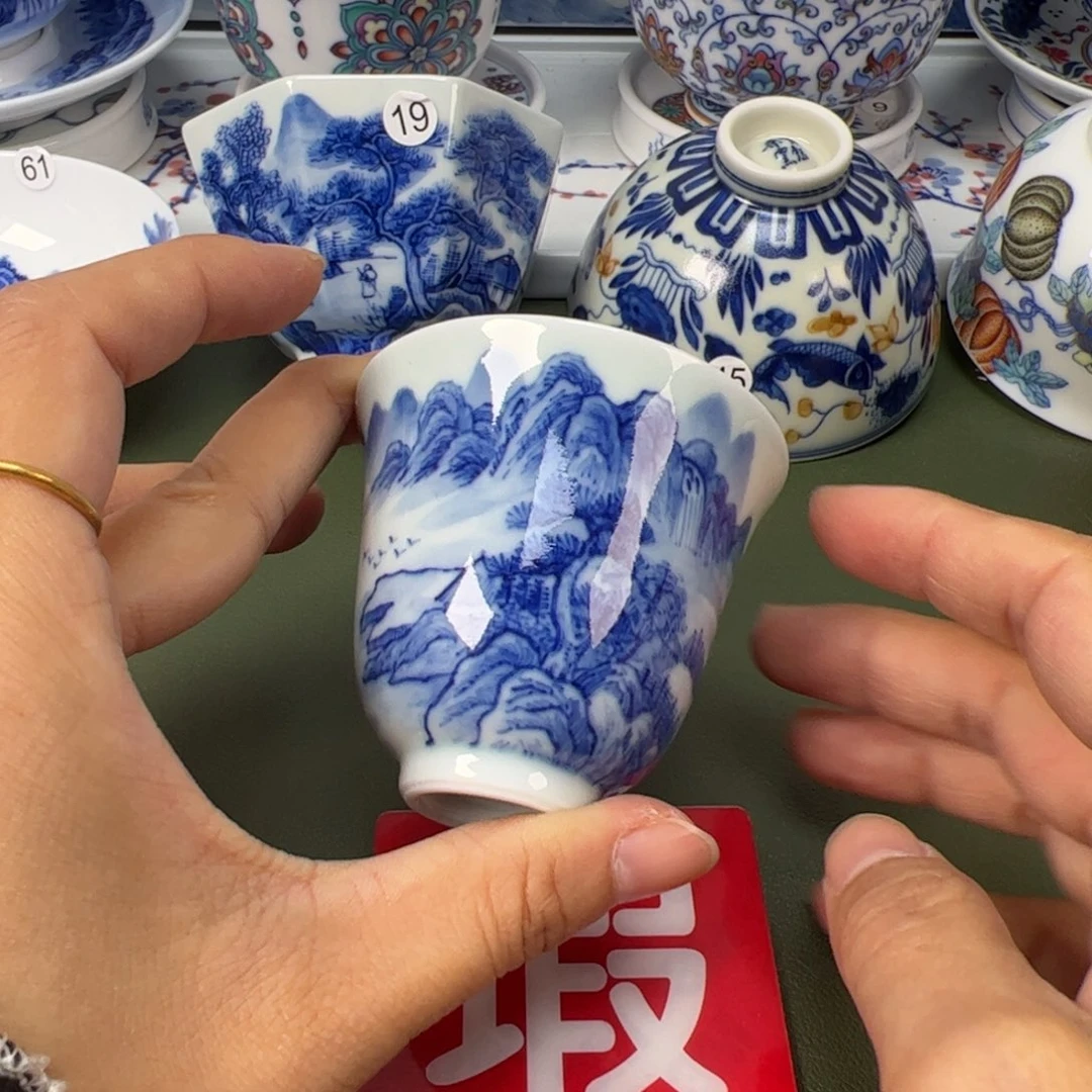 陶瓷景德镇纯手工纯手绘茶具木木30变形