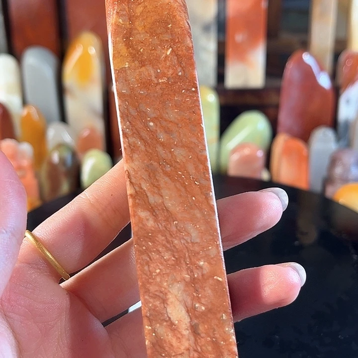 寿山石印石藝**舟寿山石印石