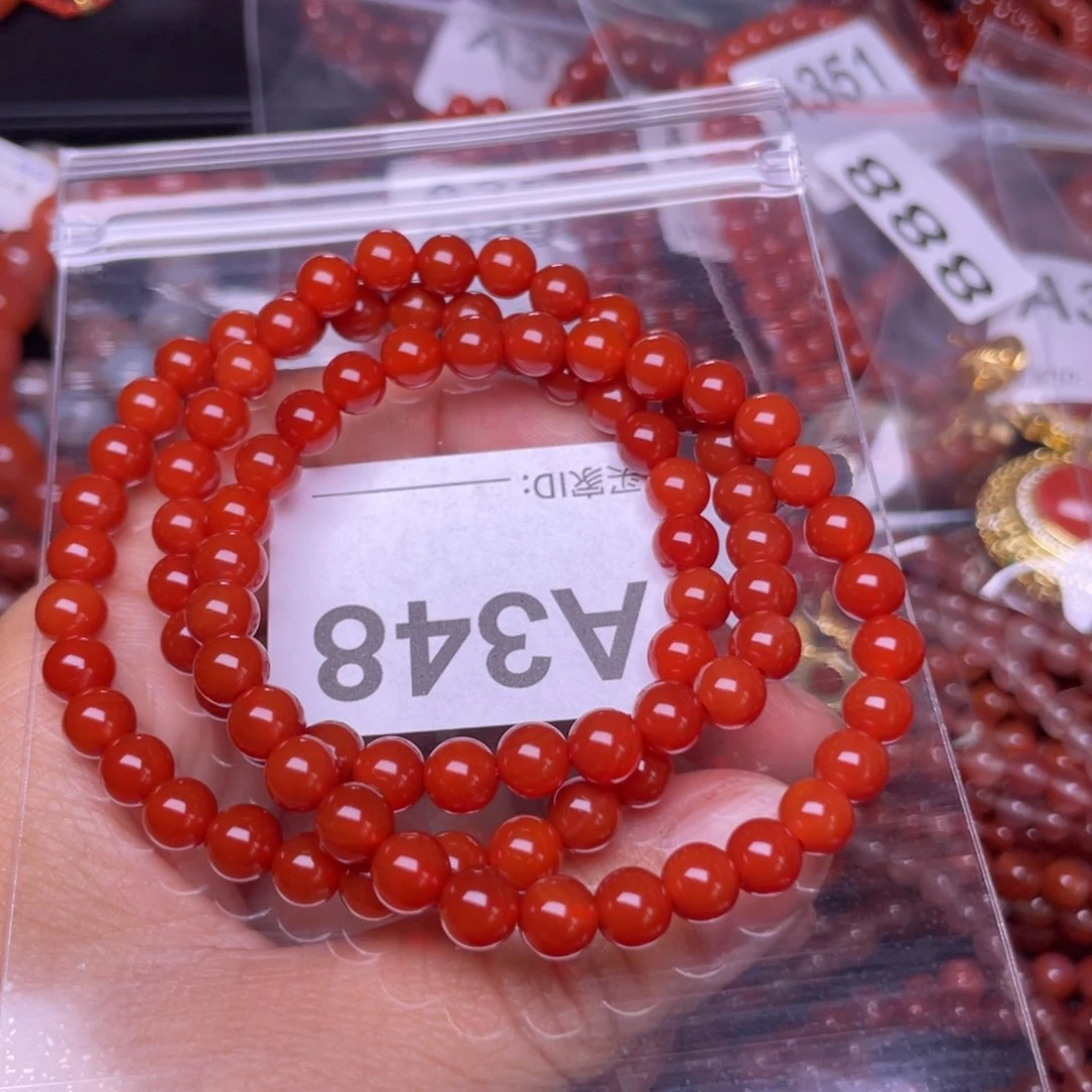 未镶嵌手链南红玛瑙紫*
