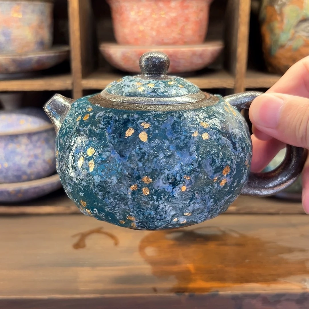 复古风格老陶泥系列茶盘茶具摆件