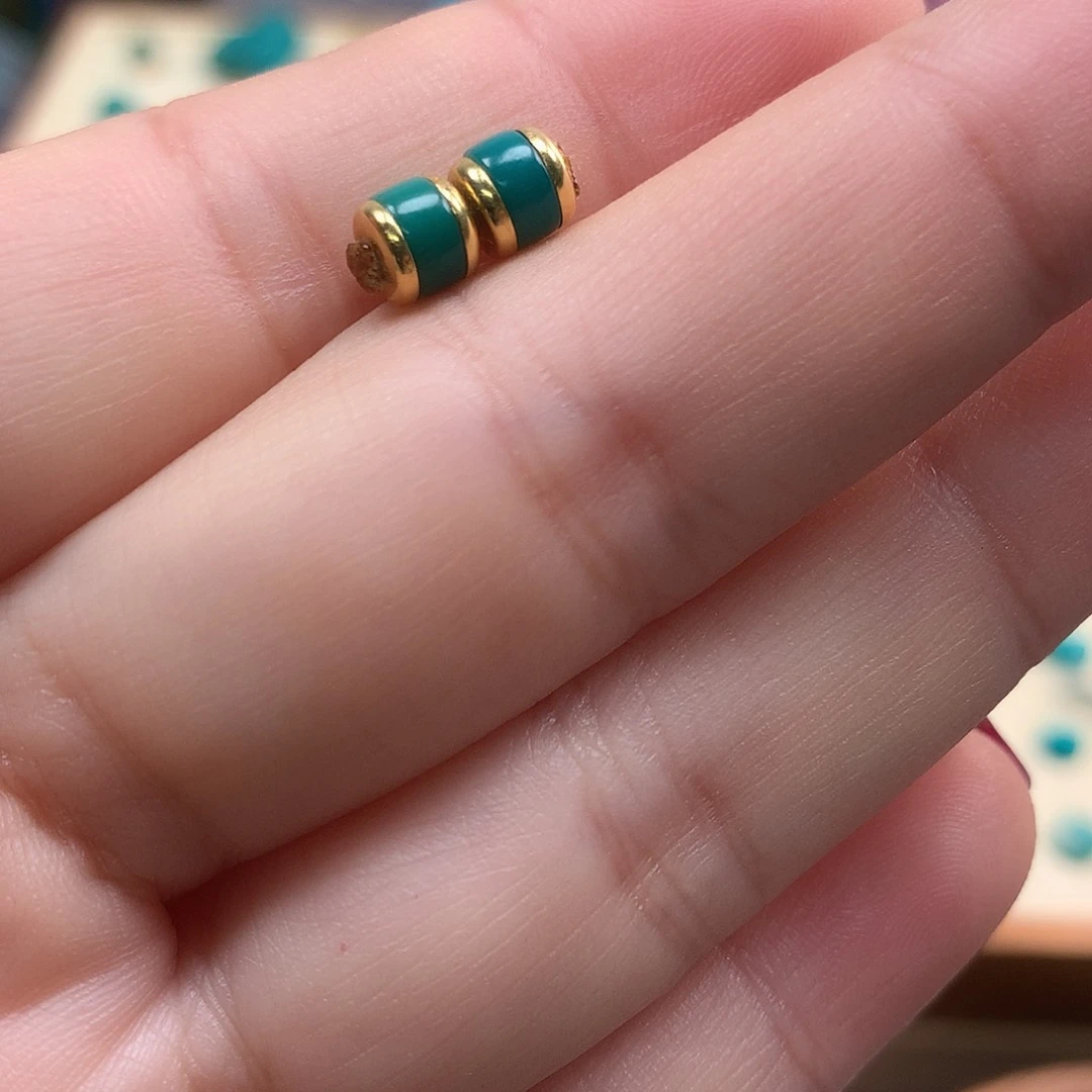 绿松石配饰18K金镶嵌