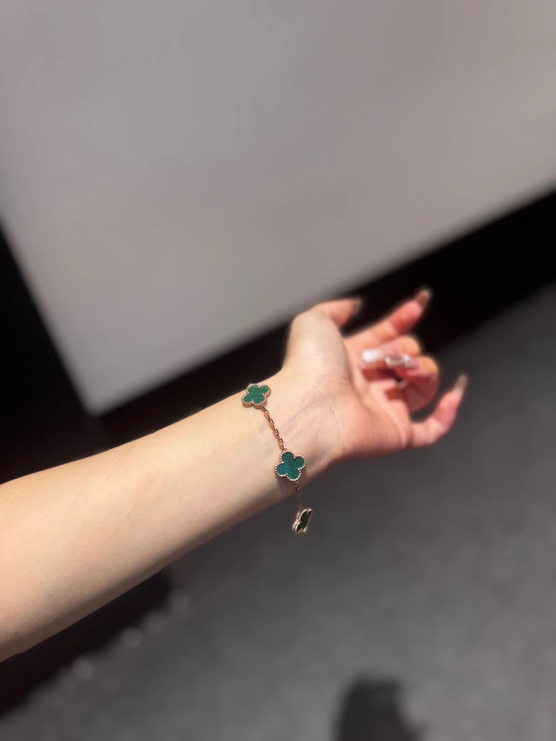 非金属木质手链 原创设计甜美金色女植物花卉小众手饰首饰时尚