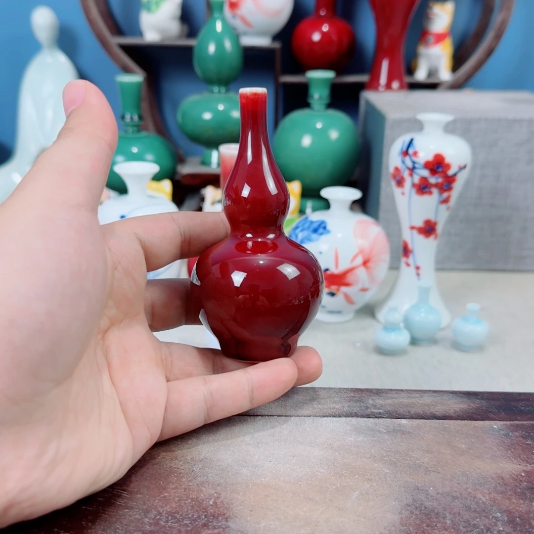 陶瓷手工小花器摆件