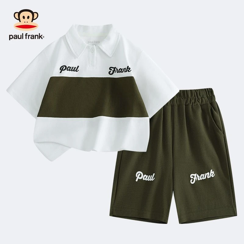 【霹雳毒鸡】大嘴猴男童夏季短袖套装3525425122B