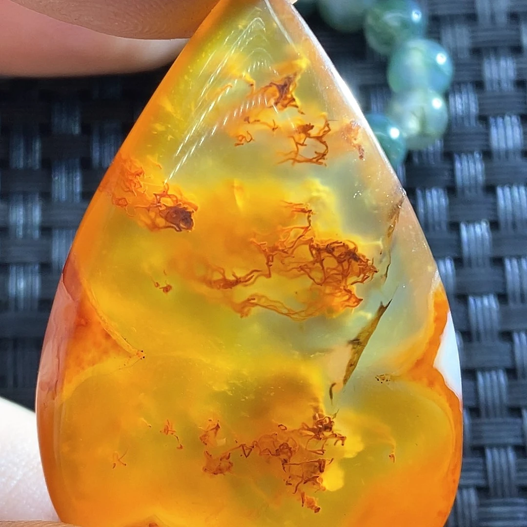 玛瑙/玉髓颈饰未镶嵌绿***湾