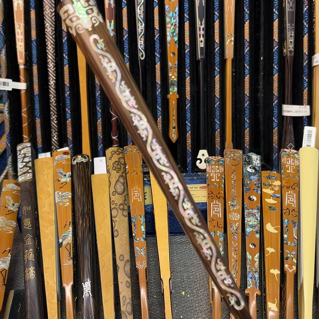 扇子富*山纯手工制作而