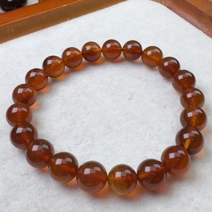 琥珀未镶嵌手链天然原矿缅甸琥珀