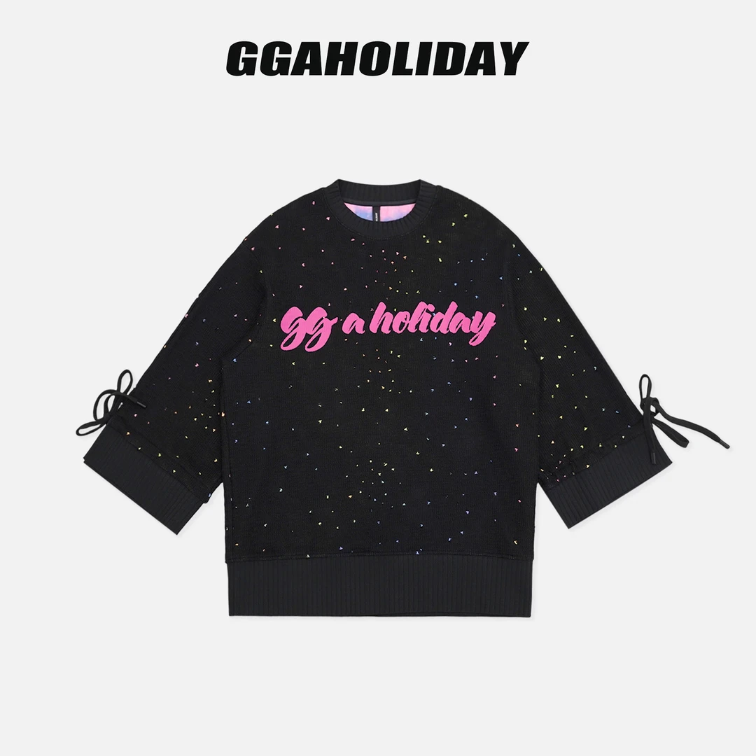 【上新】GGAHOLIDAY秋冬时尚宽松潮流百搭印花女士长袖卫衣-154106