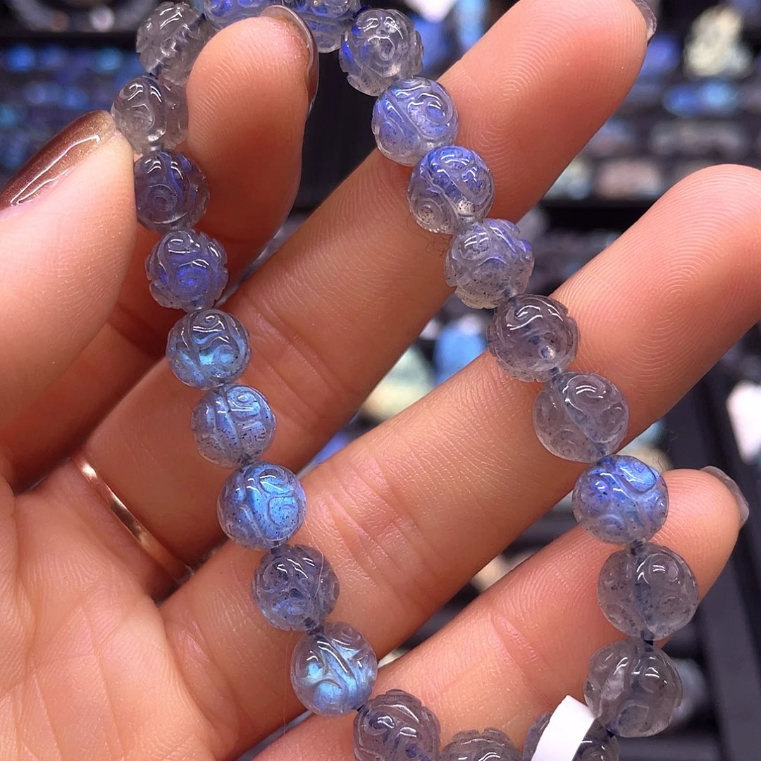 长石未镶嵌手链7.8左右