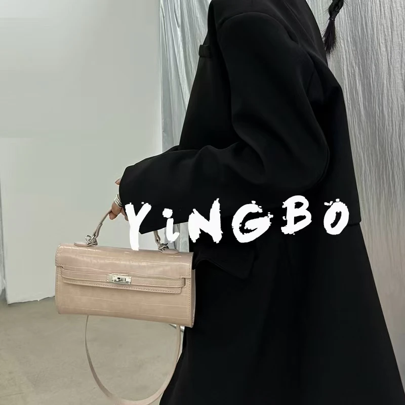 【英柏甄选】SK-82867-浅粉 然与纯小众设计感时尚单肩包百搭女包