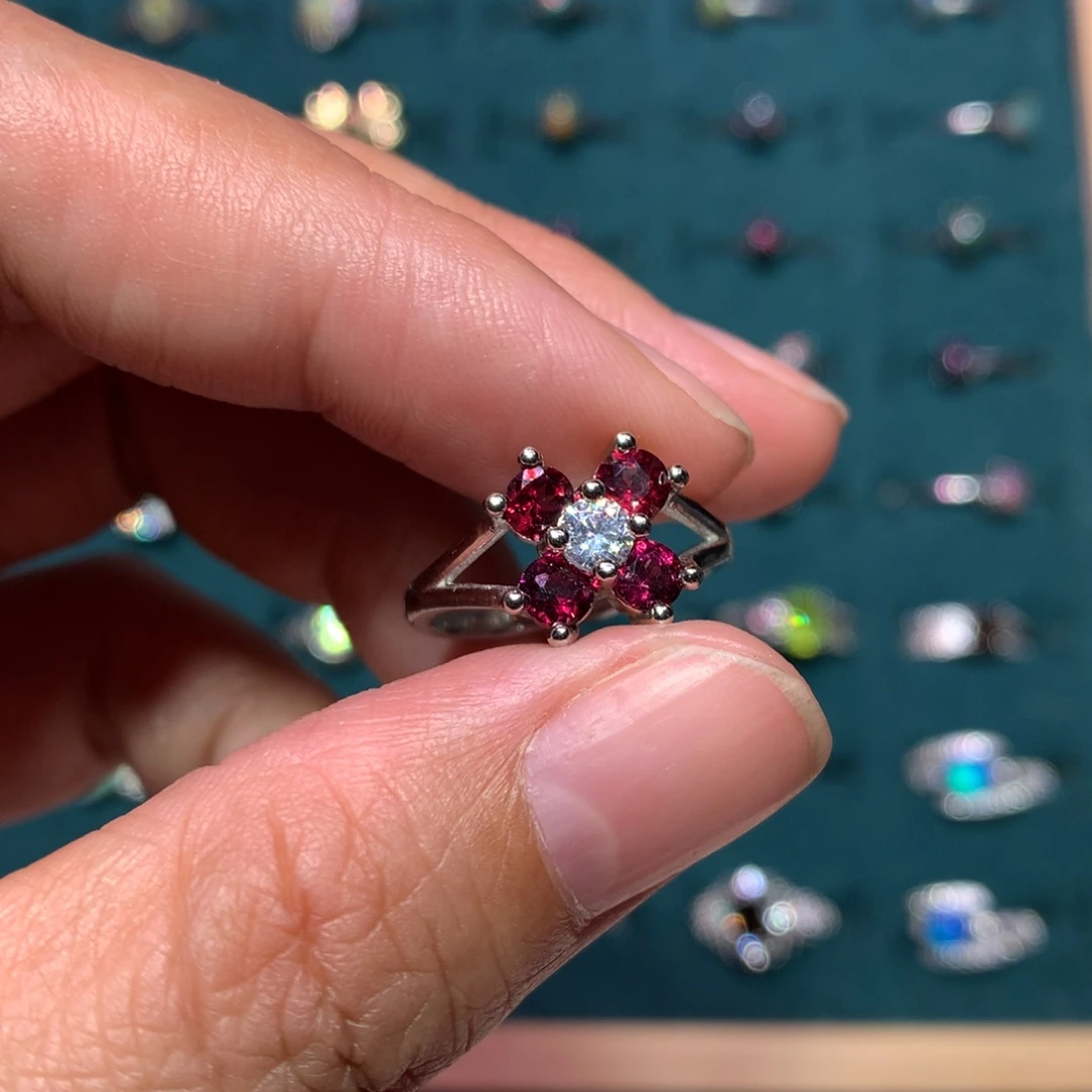 欧泊戒指款式合金