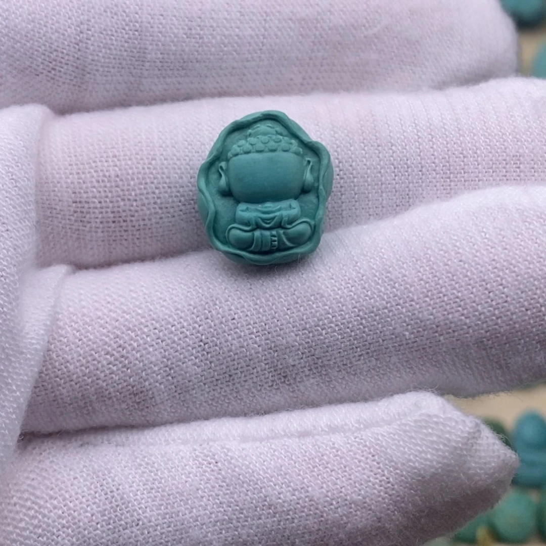 绿松石未镶嵌宝宝佛