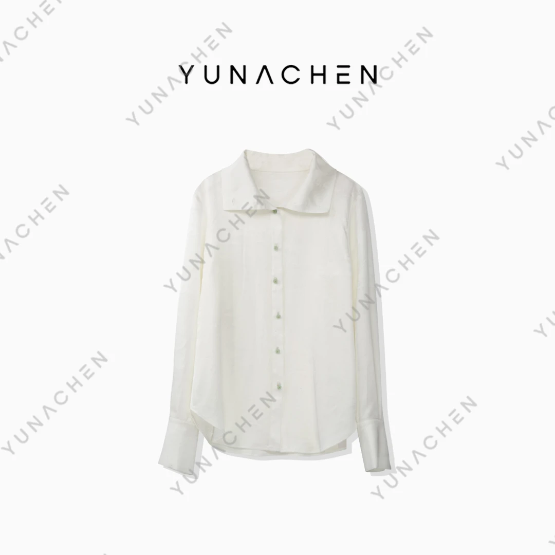 【初霜】A12 休闲时尚新中式国风莲蓬衬衫01-999-G23QC53A
