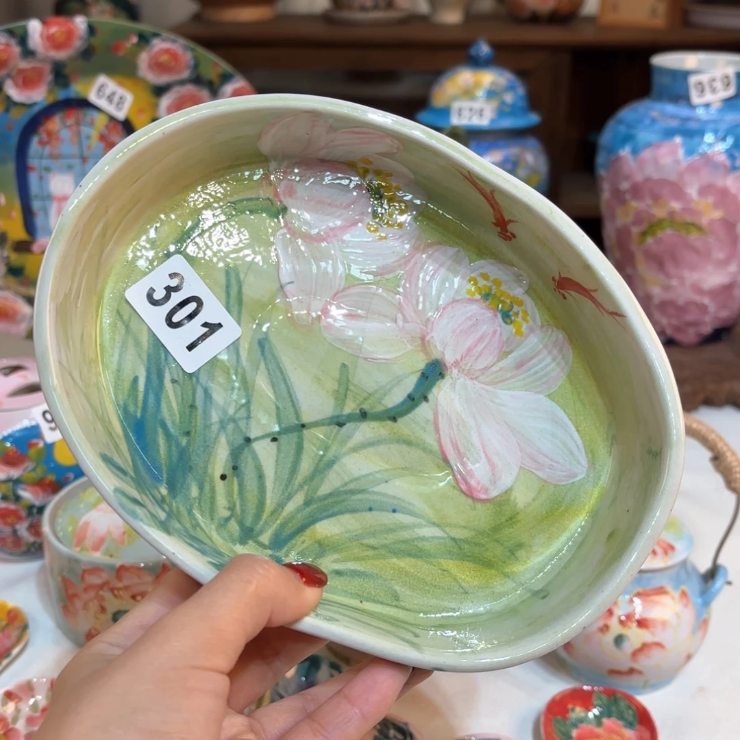 景德镇手绘高温釉下彩陶瓷茶具
