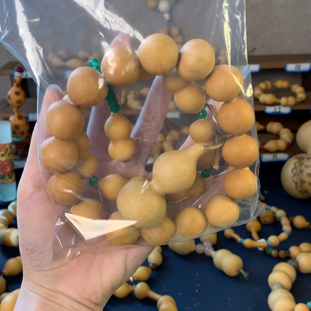 爱****?葫芦手串手持手把摆件