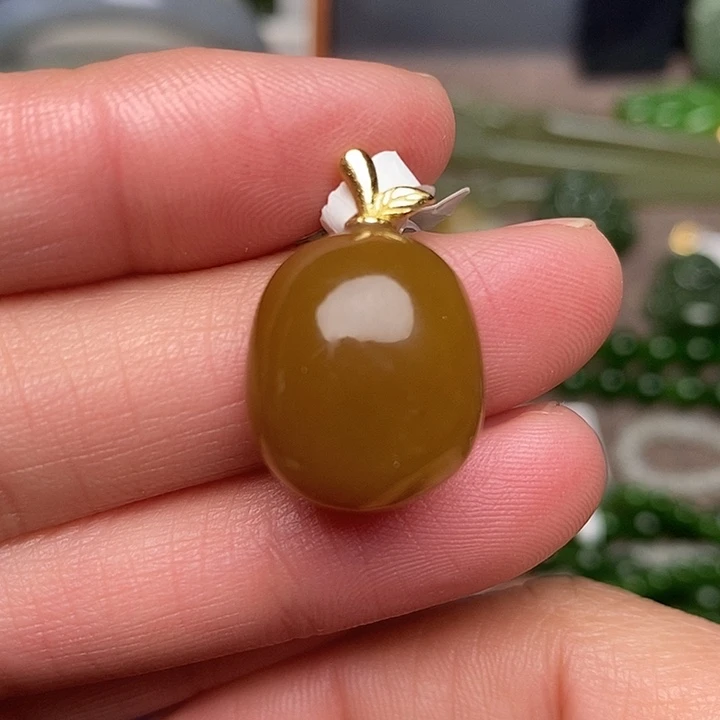 和田玉银S925镶嵌颈饰