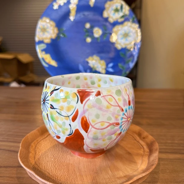 九谷烧虚空藏大肚杯400ml