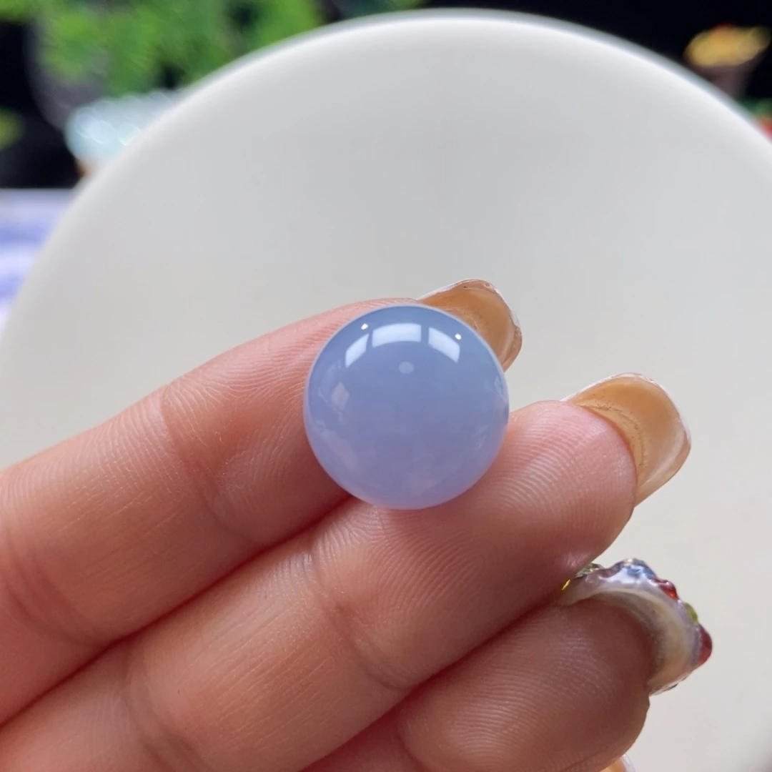 翡翠吊坠(不含链)未镶嵌翡翠浓蓝紫珠卡14.2