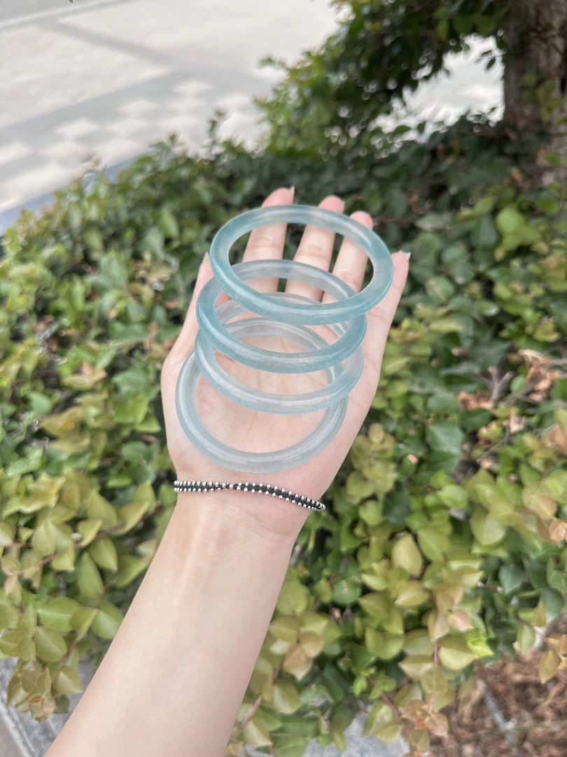 非金属珐琅手镯 浩哥专属 蓝水细条手镯【高货冰冰翠】时尚显白