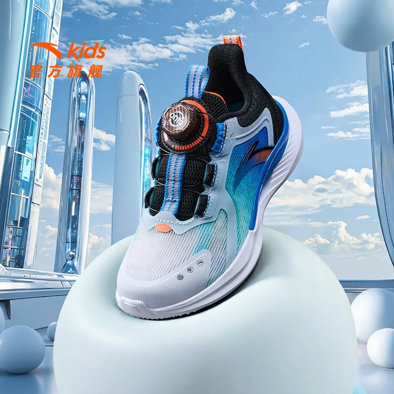 安踏儿童男小童驭风跑步鞋2025夏季网面透气减震防滑耐磨轻便鞋子