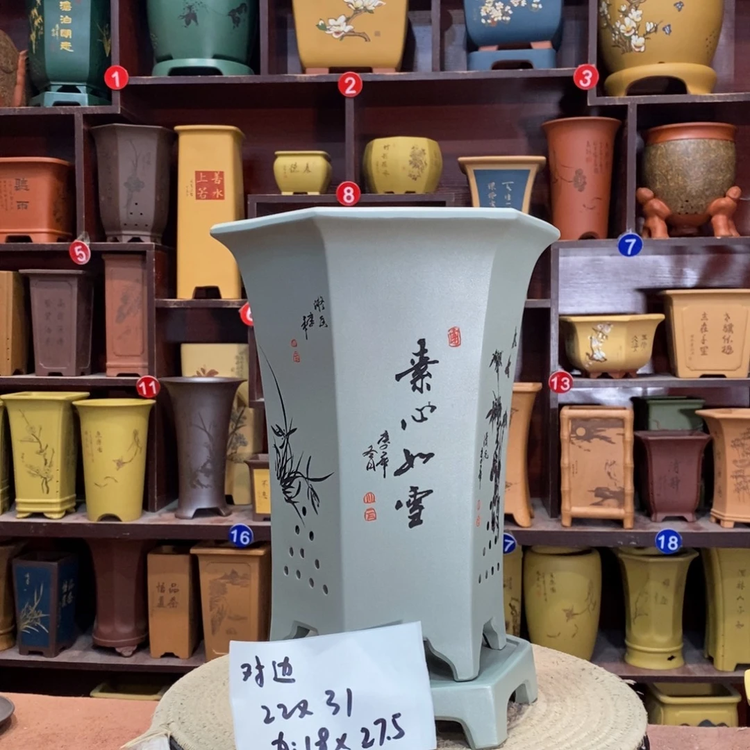 紫砂花盆紫砂花盆