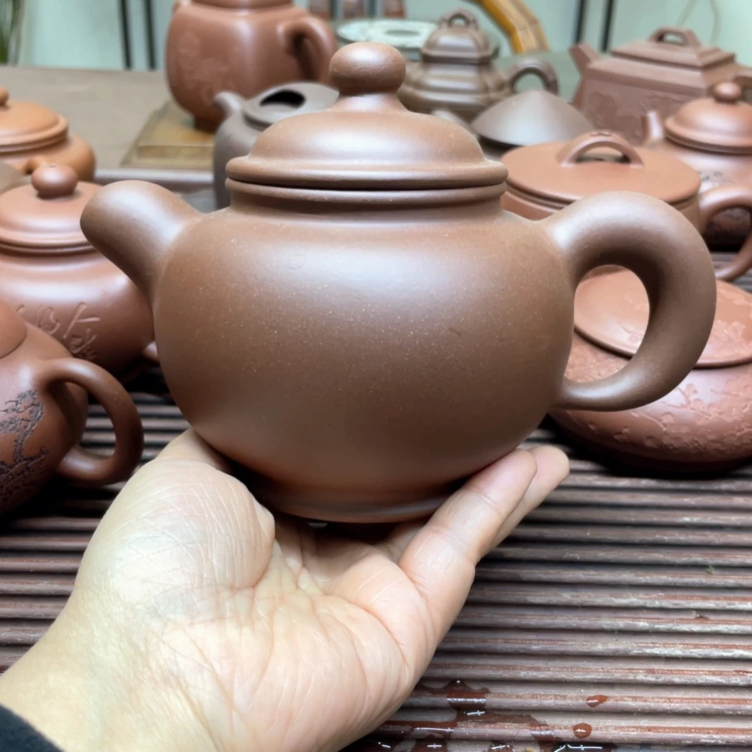 紫砂茶壶原矿底槽清道洪掇只