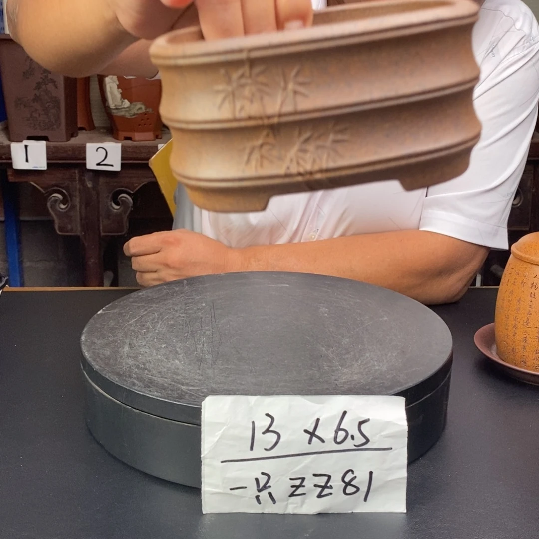 紫砂花盆货号一只ZZ81
