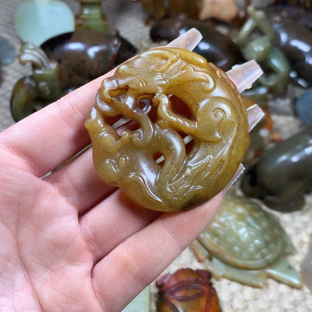 白玉菩提吊坠挂件