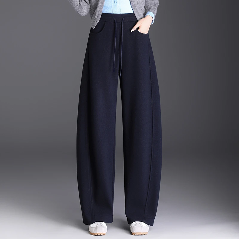 哥弟阿玛施正品秋季新款高腰弯刀裤时尚百搭舒适亲肤遮肉显瘦通勤