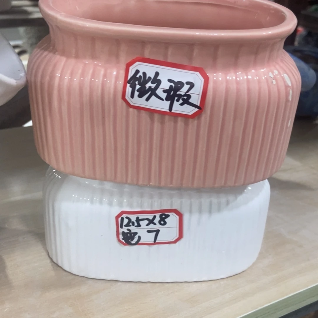 红陶高温陶瓷花盆