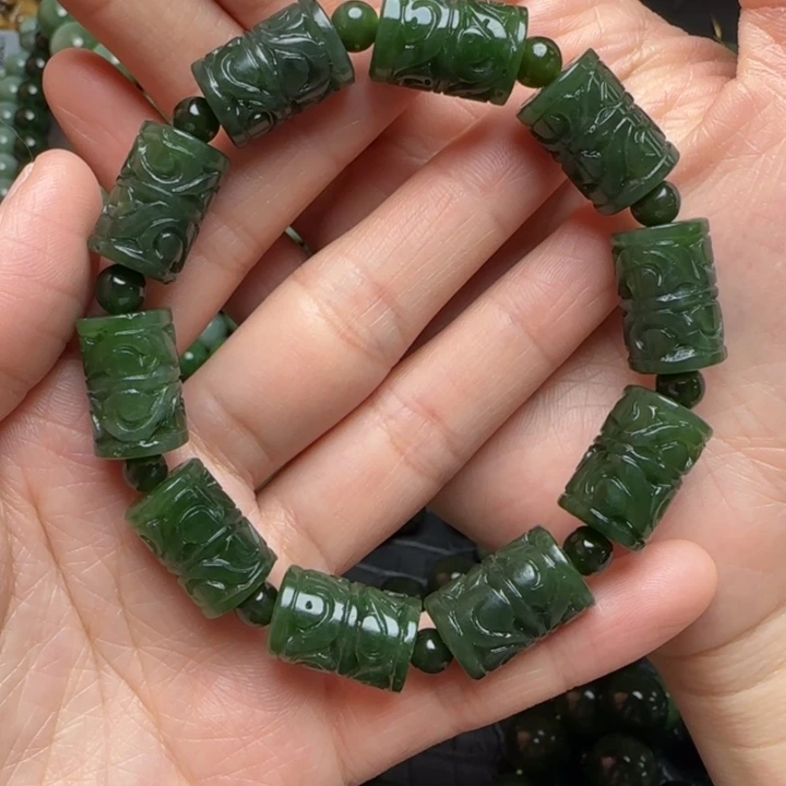 和田玉（碧玉）手串未镶嵌