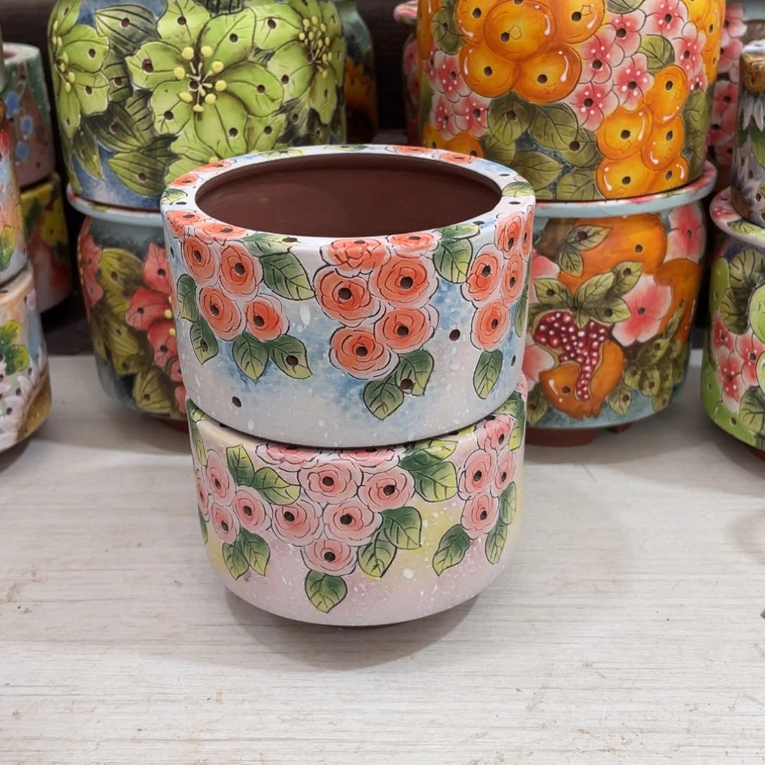 红陶顶冠多肉花盆