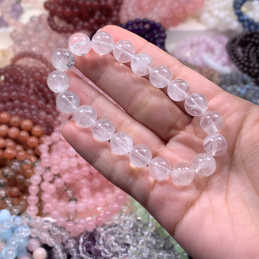 水晶未镶嵌手链白幽灵卡10