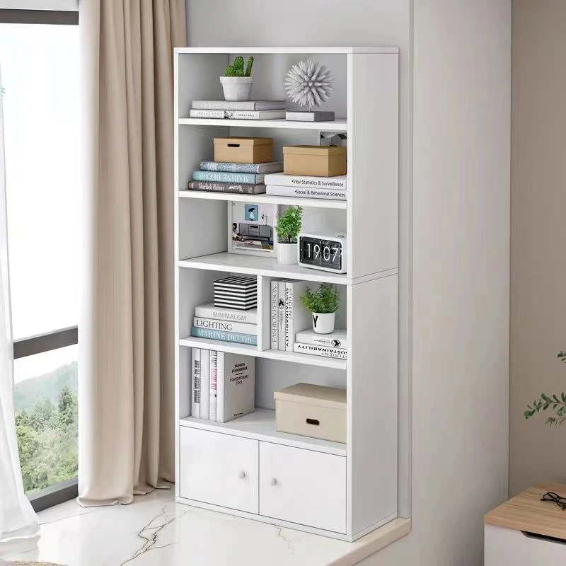 新疆包邮书架简约落地飘窗小书柜子收纳储物柜组合阳台简易家用多