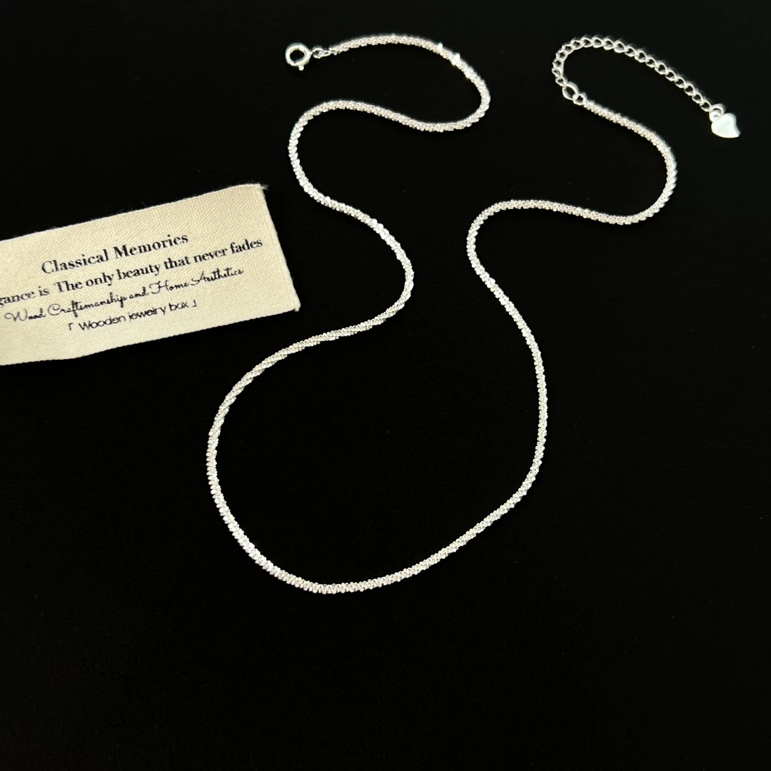 坠链均925银锆石 【 星星链】爆闪锁骨项链1419