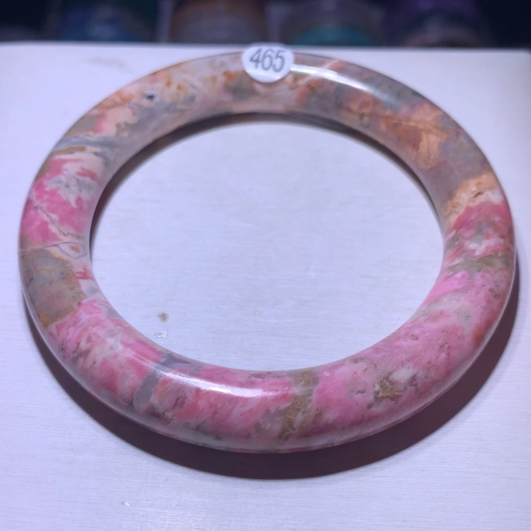 手镯水晶银S925镶嵌蔷薇61圈465