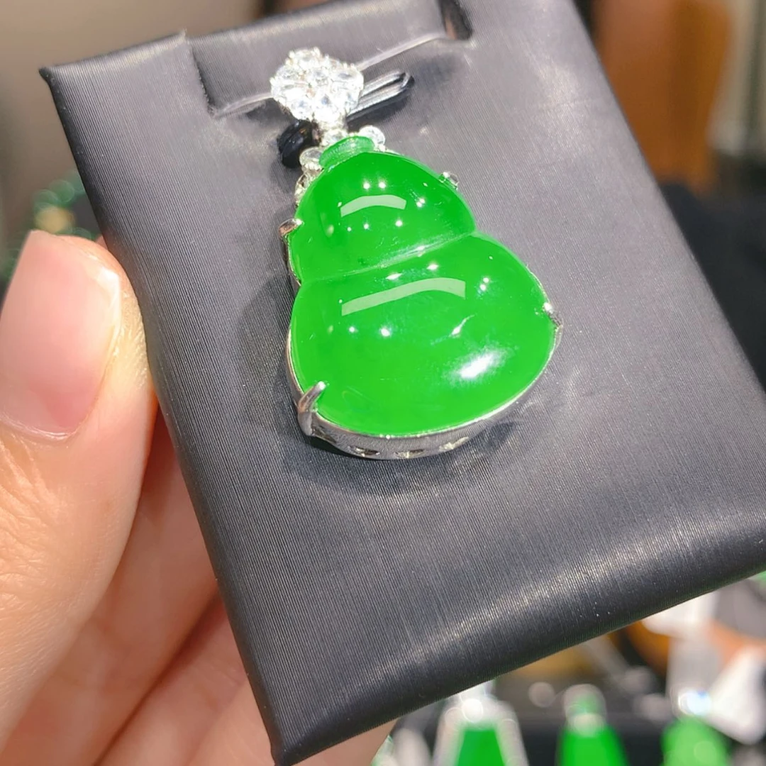 【闪购商品】翡翠银S925镶嵌颈饰6柒姐