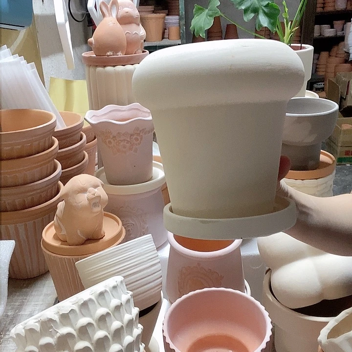 中号甜筒➕托盘 白陶