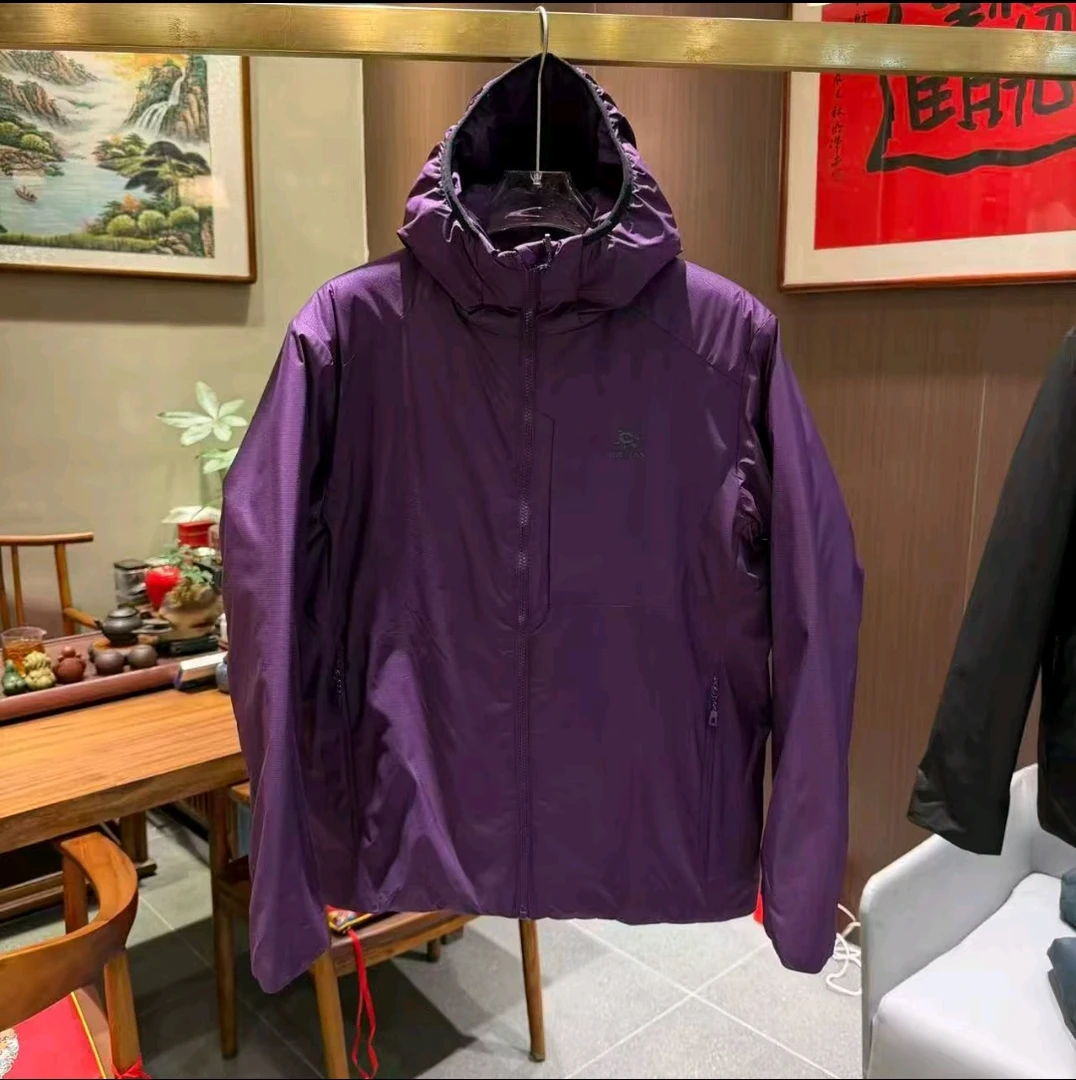 男士户外连帽纯色冬季三防保暖棉服外套运动休闲百搭男式男子防水