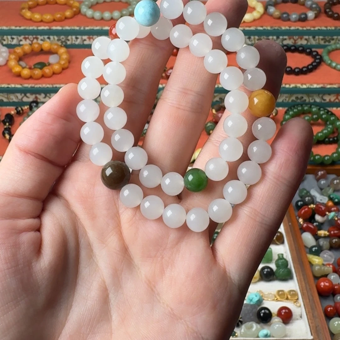 和田玉未镶嵌手链